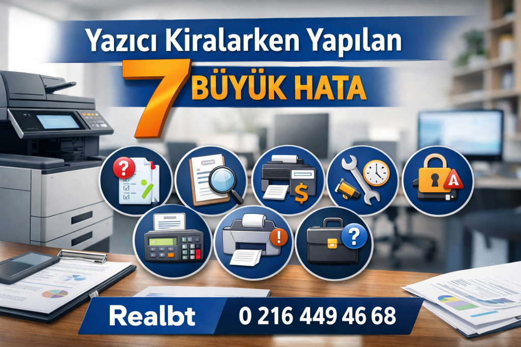 Yazıcı kiralarken yapılan 7 büyük hata ve doğru yazıcı kiralama süreci – Realbt